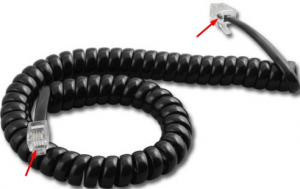 Dây tai nghe điện thoại loại xoắn dài 1.5m