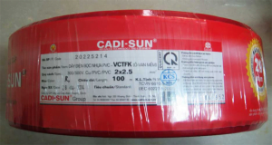 Dây điện cadisun 2x2.5mm