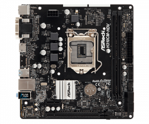 Mainboard Asrock H310CM-HDV (SK1151v2,2*DDR4)-HDMI, DVI, VGA, 1*PCIEx1