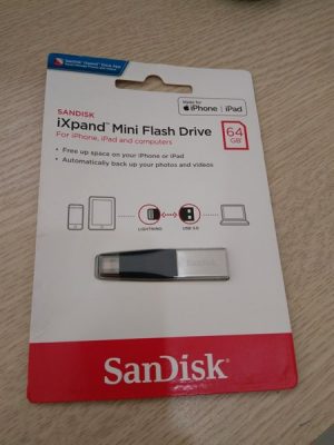 USB lighting SanDisk iXpand Mini Flash Drive 64 GB for iphone, ipad SDIX40N-064G-GN6NN