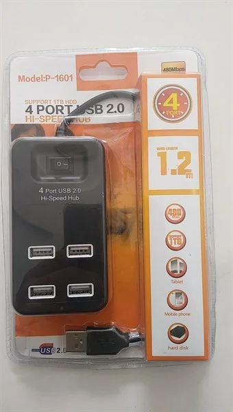 Bộ chia USB 4 cổng P-1601 dây dài 1m2 3 c2a04476297d4d56bba1dcbe2830cdb2