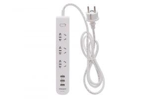 Ổ cắm điện 3 lỗ 3 USB 1.8m Pisen 303 Trắng