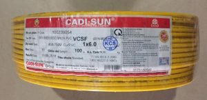 Dây Cadisun đơn mềm VCSF 1*6mm2