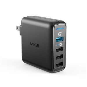Sạc Anker PowerPort Speed 4 - 43.5W, 4 Cổng, QC 3.0