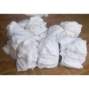 Giẻ lau màu trắng 30cm