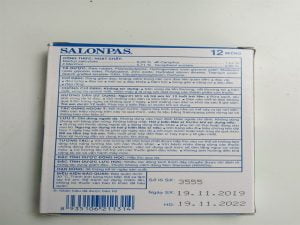 Cao dán Salonpas, 12 miếng /1 hộp, 6,5 cm x 4,2 cm. 5 d652fd8cdeda4a819787507b186945ff