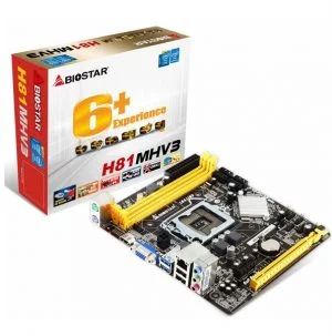Mainboard Biostar H81MHV3 (SK1150,2*DDR3) - HDMI,VGA