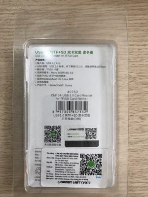 Đầu đọc thẻ nhớ SD -TF Ugreen 40753 6 ddabb700be9b4fa18b4c253cfe27a841