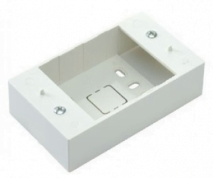 Ổ đôi 3 chấu S18 + đế nổi Sino