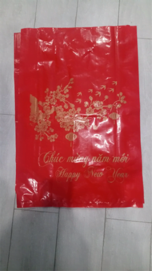 Túi nilon đựng quà Tết loại dày, bóng, dai