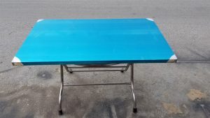 Bàn inox gấp cao 70cm, kích thước 70 x 120 cm