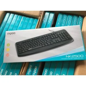 Bàn phím có dây Rapoo NK2500 Black- USB