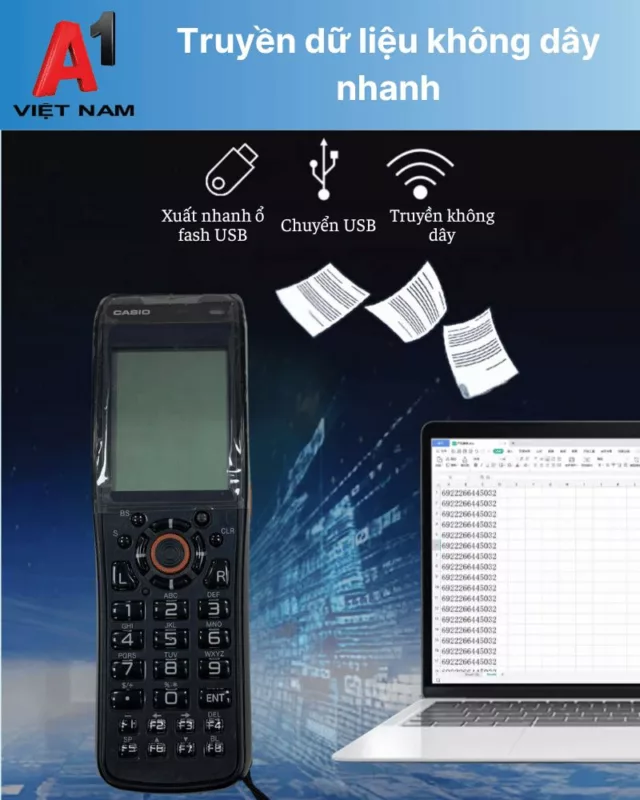 Máy kiểm kho Casio DT-970 M50E-CN 19 may kiem kho casio dt 970 m50e cn 1 1