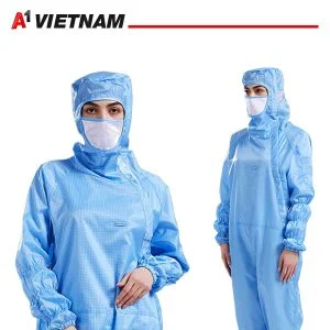 Quần Áo Phòng Sạch Liền Thân - Phân Phối Chính Hãng