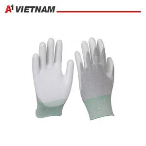 Găng Tay Carbon Phủ PU Chống Tĩnh Điện - Phân Phối Chính Hãng