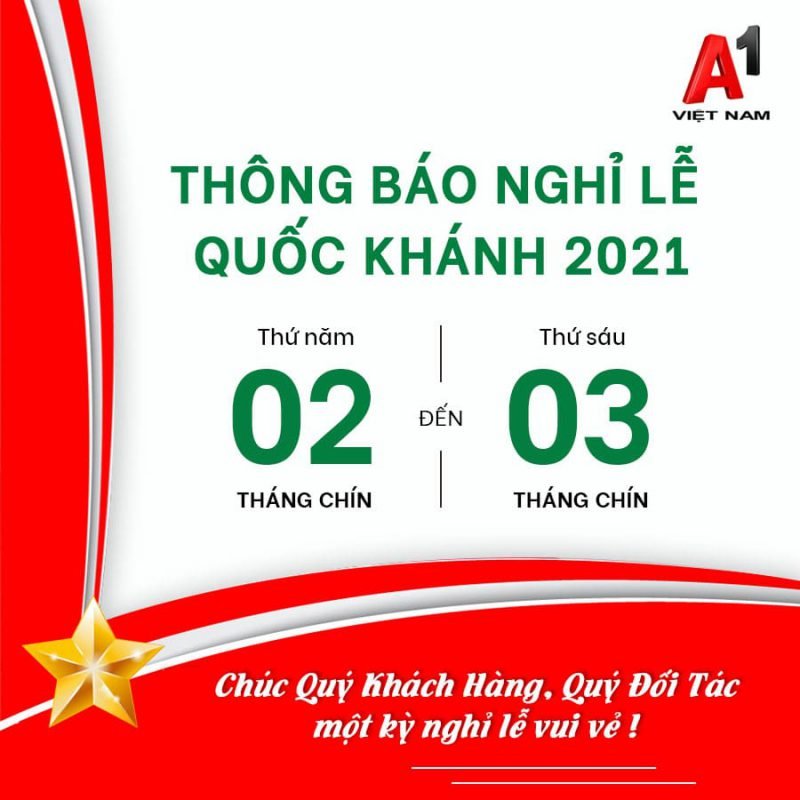 Thông Báo Lịch Nghỉ Lễ 2-9-2021 1 Lịch nghỉ lễ 2-9-2021