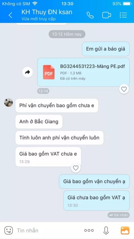 Màng PE bọc hàng, quấn pallet 9 mang pe 112