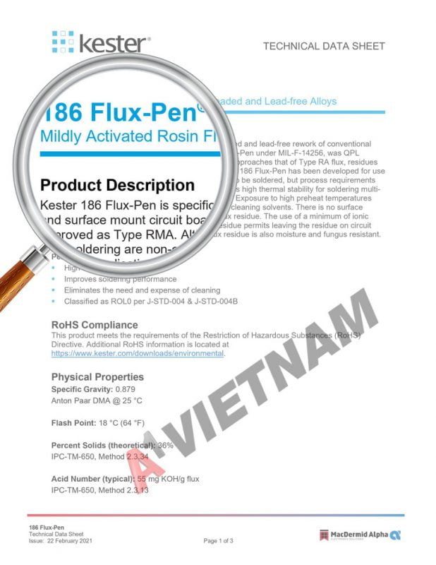 Kester 186 Flux Pen Phân Phối Chính Hãng Tại Việt Nam