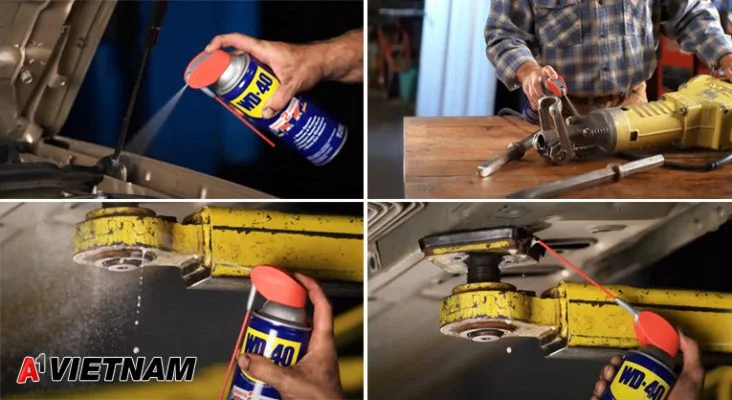 Dầu chống rỉ sét WD-40 5 Ứng dụng dầu chống rỉ sét WD-40