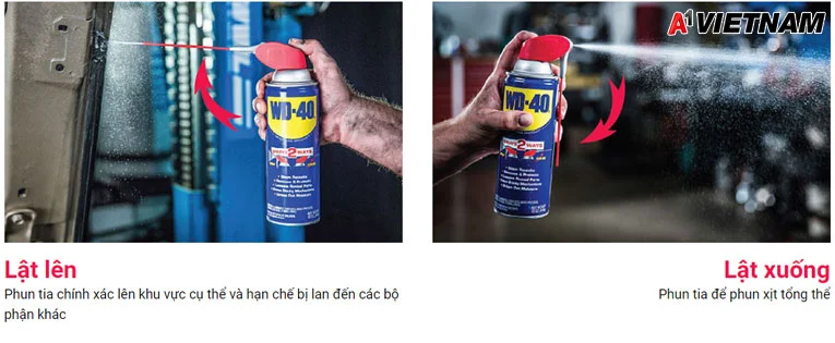 Dầu chống rỉ sét WD-40 6 Hướng dẫn sử dụng dầu chống rỉ sét WD-40