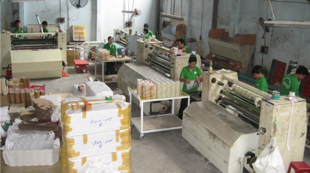 Xưởng sản xuất băng dính