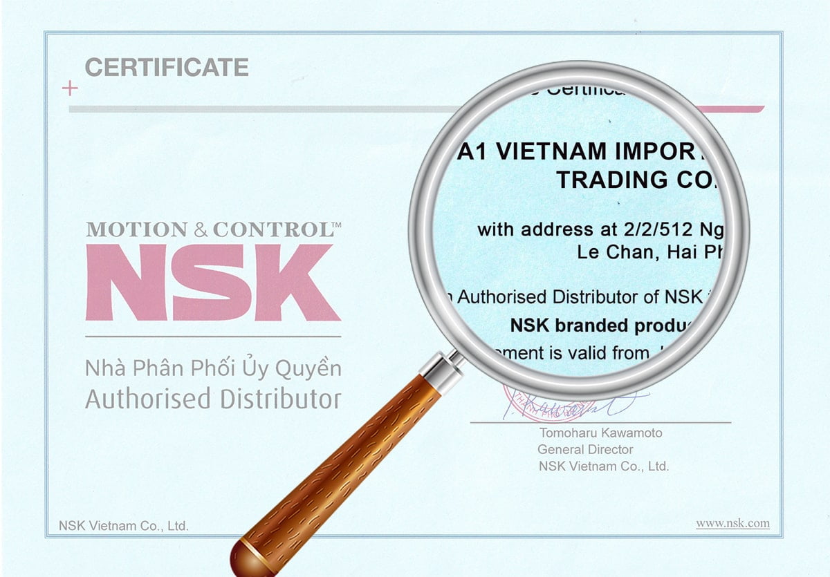 Mỡ NSK PS2, Mỡ bôi trơn sản phẩm tiêu chuẩn NSK 5 Giấy chứng nhận đại lý NSK tại Việt Nam