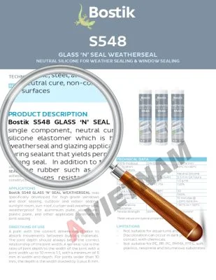 Keo Bostik S548 Glass N Seal Weatherseal 5 Bostik S548 Glass N Seal Weatherseal MSDS