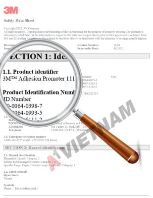 Keo 3M Adhesion Promoter 111 5 3M Adhesion Promoter 111 MSDS