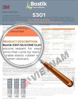 Keo Bostik S301 Silicone Classic 5 Bostik S301 Silicone Classic MSDS