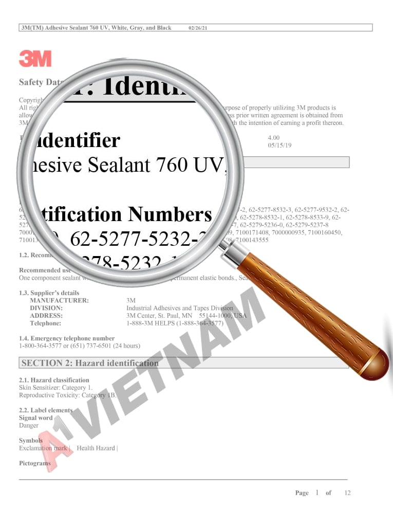 Keo 3M Adhesive Sealant 760 UV Phân Phối Chính Hãng