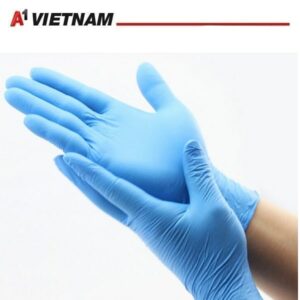 Găng Tay Nitrile Màu Xanh