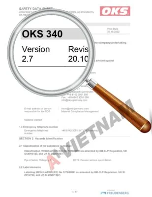 Dầu OKS 340 5 OKS 340 SDS