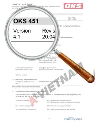 Dầu OKS 451 5 OKS 451 SDS