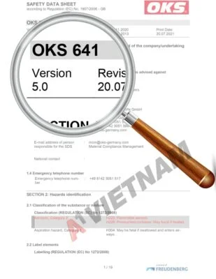 Dầu OKS 641 5 OKS 641 SDS
