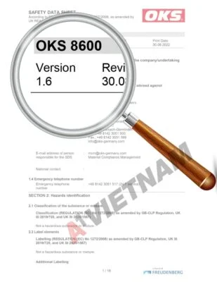 Dầu OKS 8600 5 OKS 8600 SDS