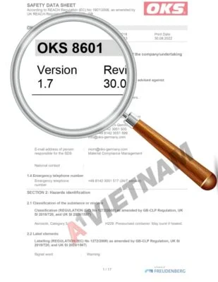 Dầu OKS 8601 5 OKS 8601 SDS