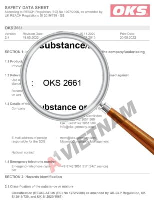 Dầu OKS 2661 5 OKS 2661 SDS