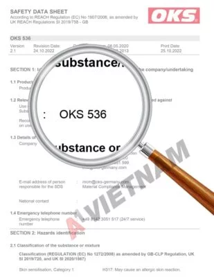 Dầu OKS 536 5 OKS 536 SDS