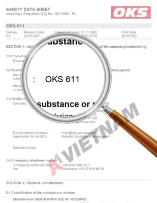 Dầu OKS 611 5 OKS 611 SDS