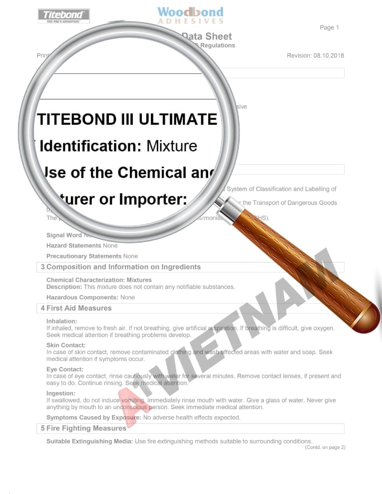 Keo Titebond III Ultimate Wood Glue Phân Phối Chính Hãng
