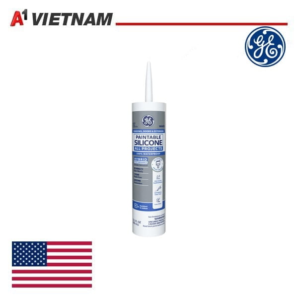 GE Paintable Silicone All Projects Window & Door Sealant