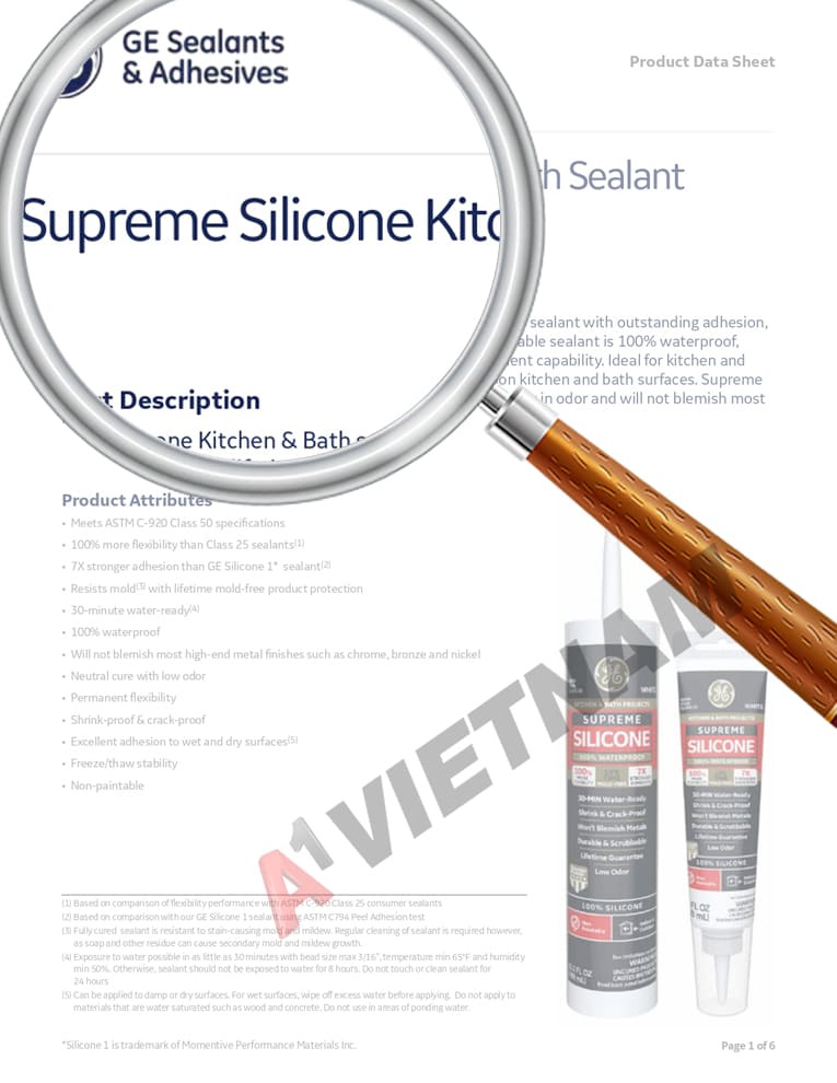 Keo Ge Supreme Silicone Window And Door Sealant Giá Rẻ Nhất 