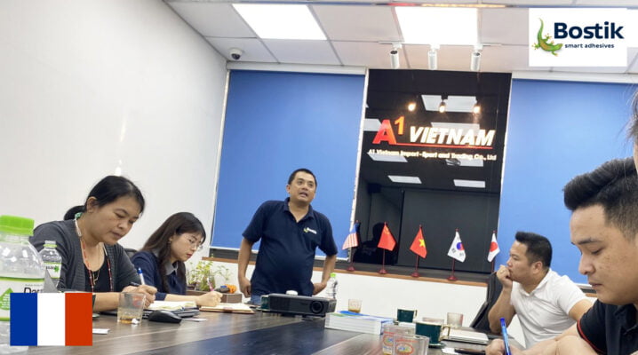 Đại diện hãng Bostik khu vực Đông Nam Á đến thăm A1 Việt Nam 3 anh bs2
