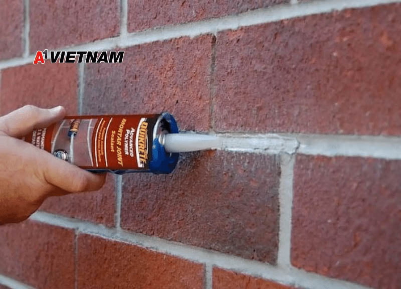 Keo silicone được ứng dụng để trám chít mạch tường