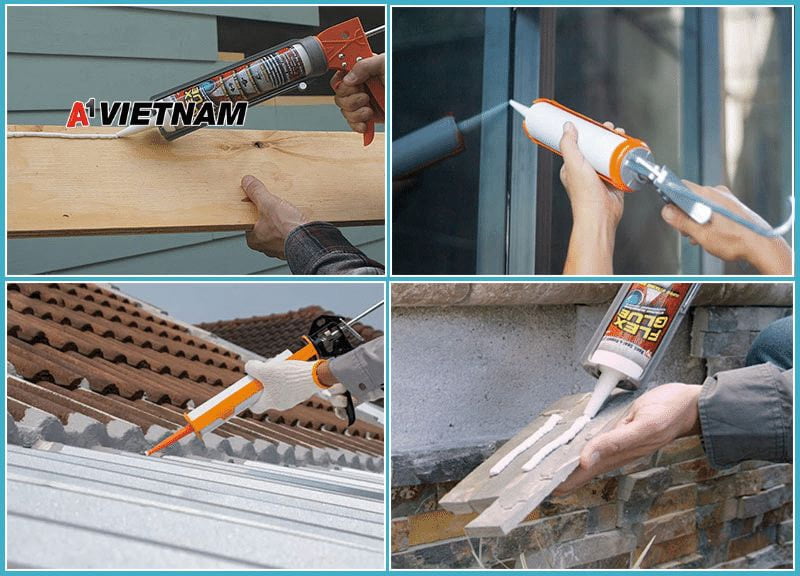 Keo silicon có độc không và lưu ý khi sử dụng 2 Keo silicon được ứng dụng rất nhiều trong cả ngành xây dựng và công nghiệp
