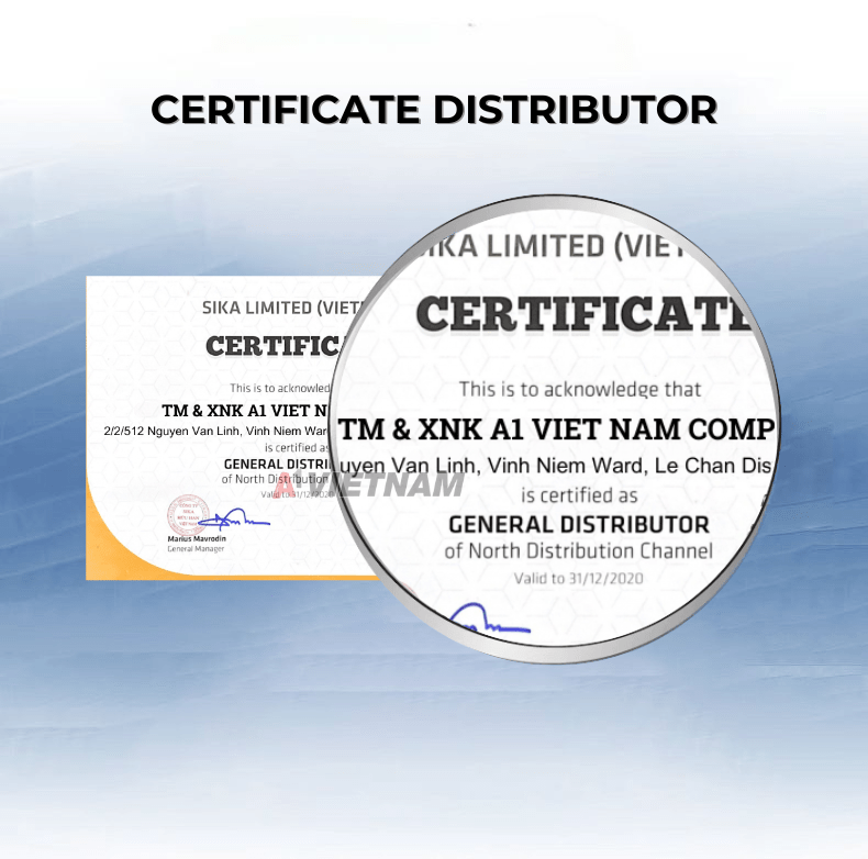 Sơn Chống Thấm Kova CT-11 A Gold 6 chung nhan nha phan phoi voi sika
