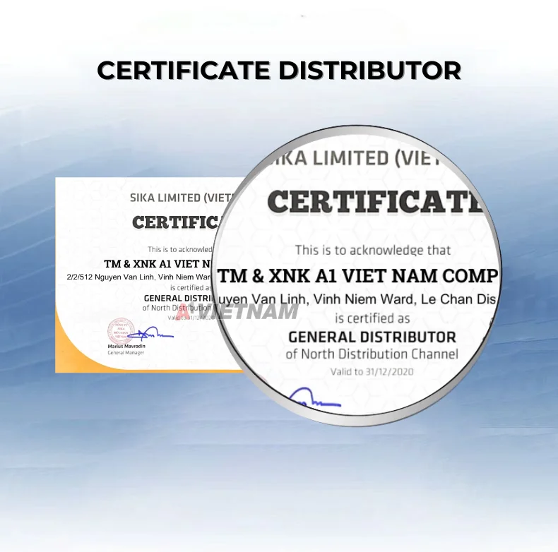 chung nhan nha phan phoi voi sika