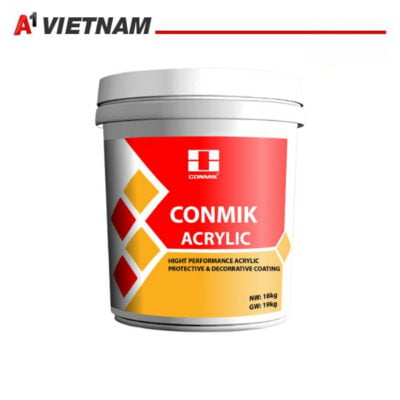 9 Cách Chống Thấm Tường Ngoài Trời Hiệu Quả, Triệt Để 100% 7 Sơn chống thấm tường nhà ngoài trời conmik acrylic