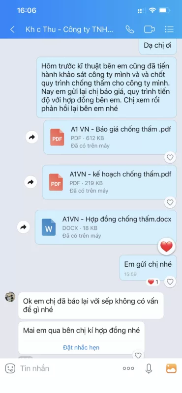 Báo Giá Dịch Vụ Chống Thấm Bắc Giang Uy Tín, Chuyên Nghiệp 7 Feedback chong tham 3