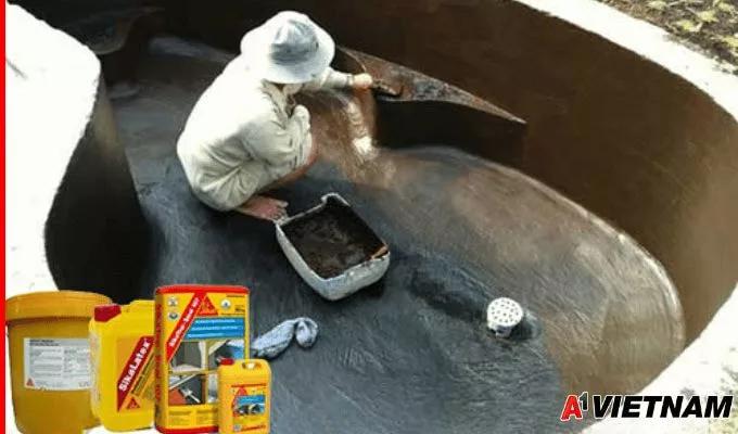 Sika chống thấm hồ cá